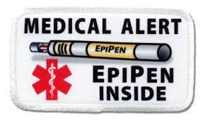 Epipen medical alert sign